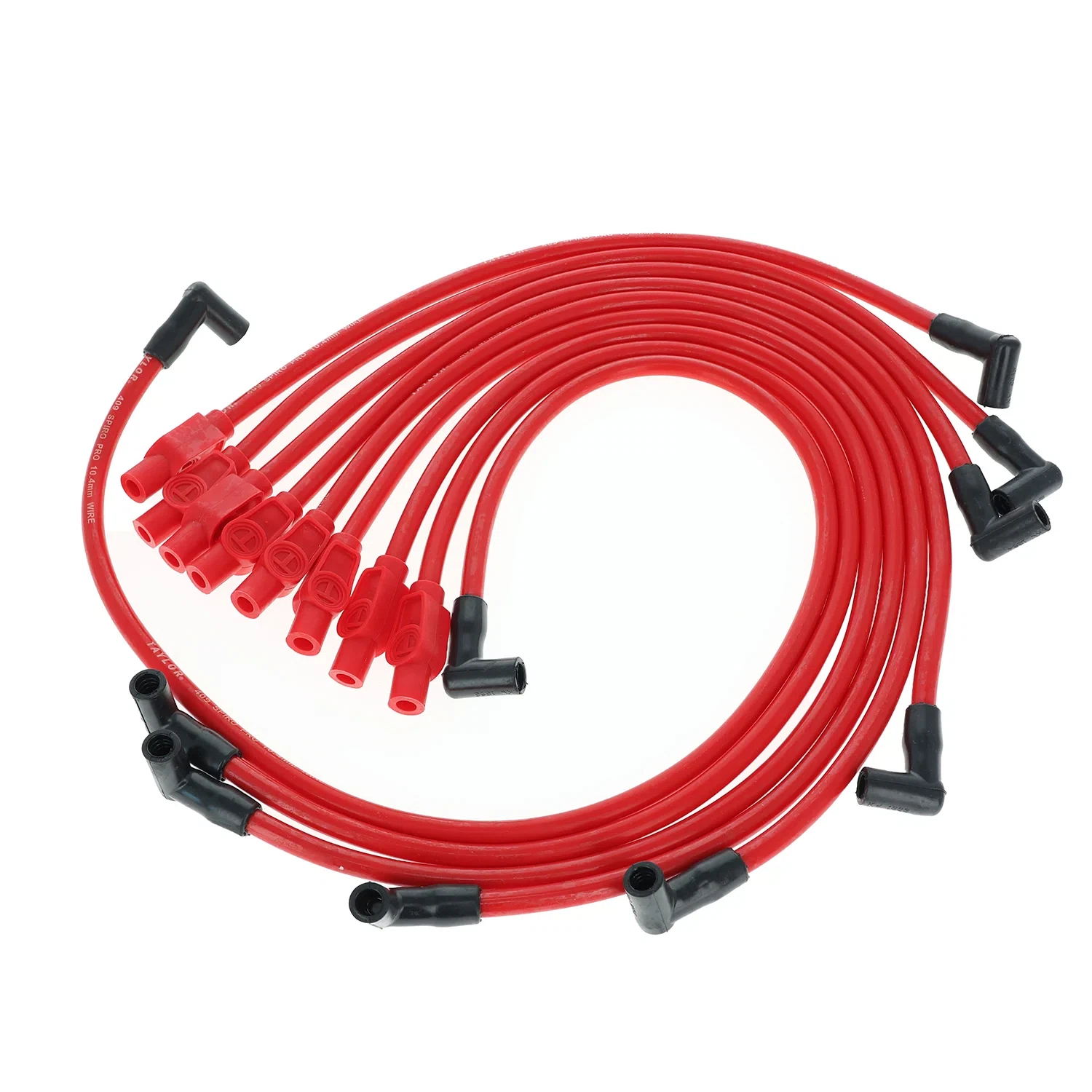 Spark Plug Wire Set Universal 10.4mm Silicone Spiro Pro 409 409 350 ohm_ft 79282